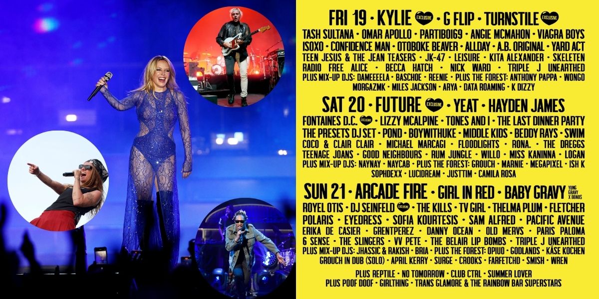 Kylie Minogue Sparkles in StarStudded Splendour in the Grass 2024 Lineup LAFM